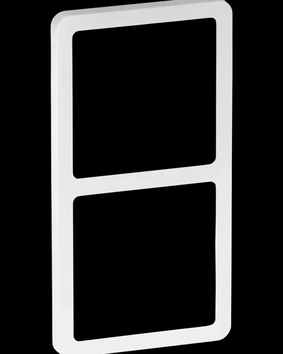 LK FUGA Designramme Slim 2 x 1 model - hvid