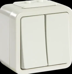 LK OPUS 73 Afbryder dobbelt med jord IP44