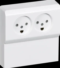 LK OPUS 66 Stikkontakt med panel dobbelt m/jord