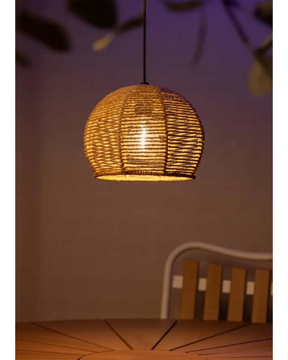 Loftslampe natur reb - Ø21 cm