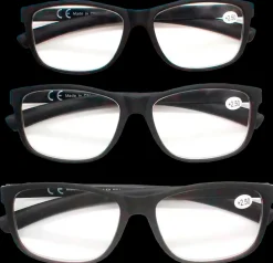 Læsebrille 3-pak bred glas