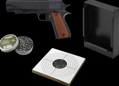 Luftpistol med tilbehør