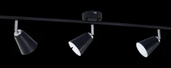 Lux Lamp Spotskinne Bari 3 x E14 - sort