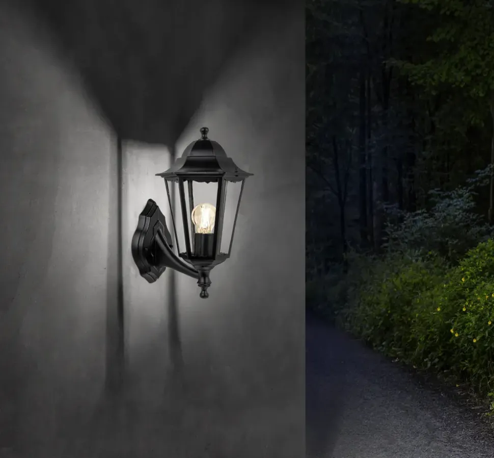 Luxlamp Væglampe Helena E27 - sort
