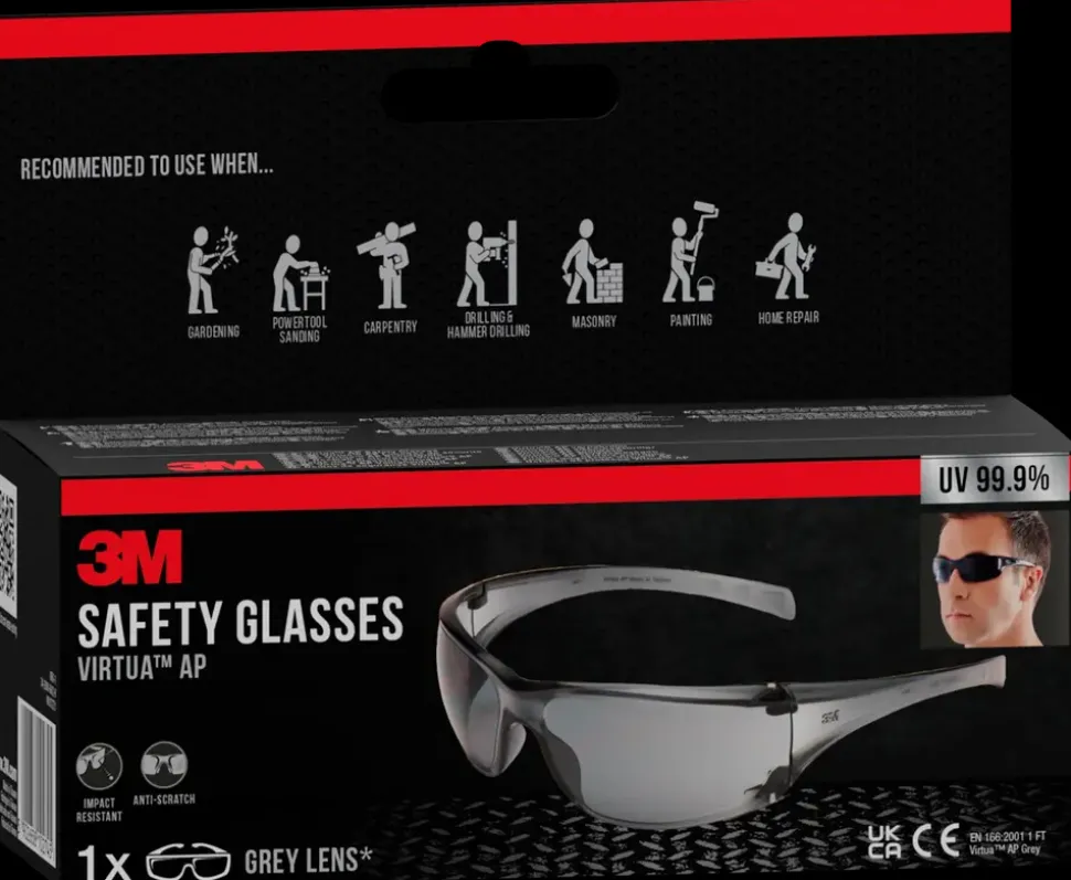 3M™ Beskyttelsesbriller Virtua™ AP - Grå linse