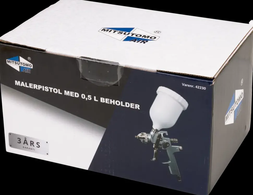 Malerpistol med 0,5 liter beholder