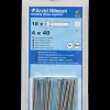 Maskinskrue A4 LH M4 x 40 mm 10-pak