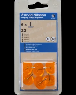 Møbelglider + stift Ø22 mm 6-pak