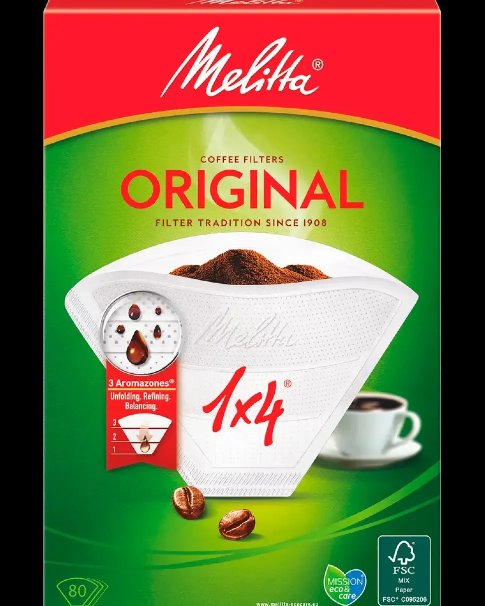 Melitta kaffefilter 1 x 4 80-pak