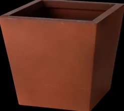 Metalpottesæt firkantet rust