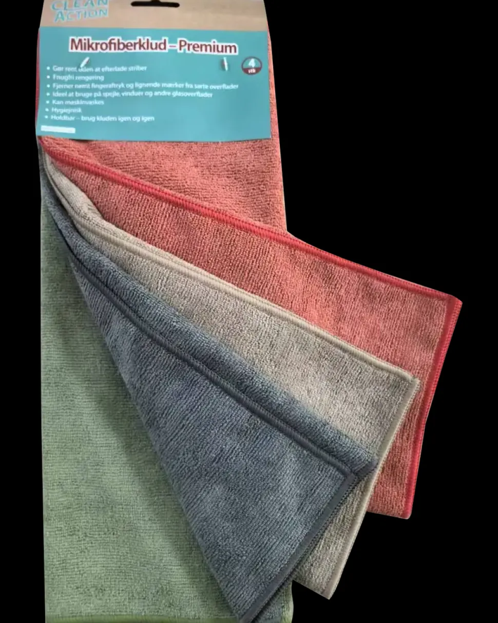 Mikrofiberklud 41x48 cm - 4 stk