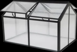 Minidrivhus 120 x 80 cm sort + polykarbonat