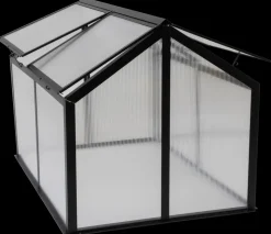 Minidrivhus 120 x 80 cm sort + polykarbonat
