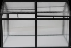 Minidrivhus 120 x 80 cm sort + polykarbonat