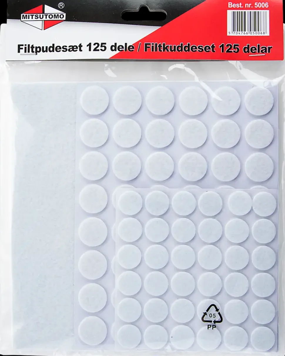 Mitsutomo - Filtpudesæt hvid 125 dele
