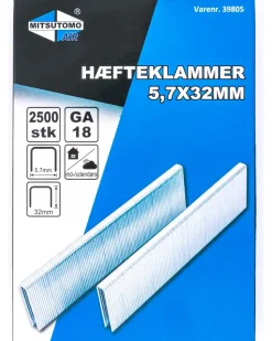 Mitsutomo Air Hæfteklammer 5,7 x 32 mm 2500 stk.