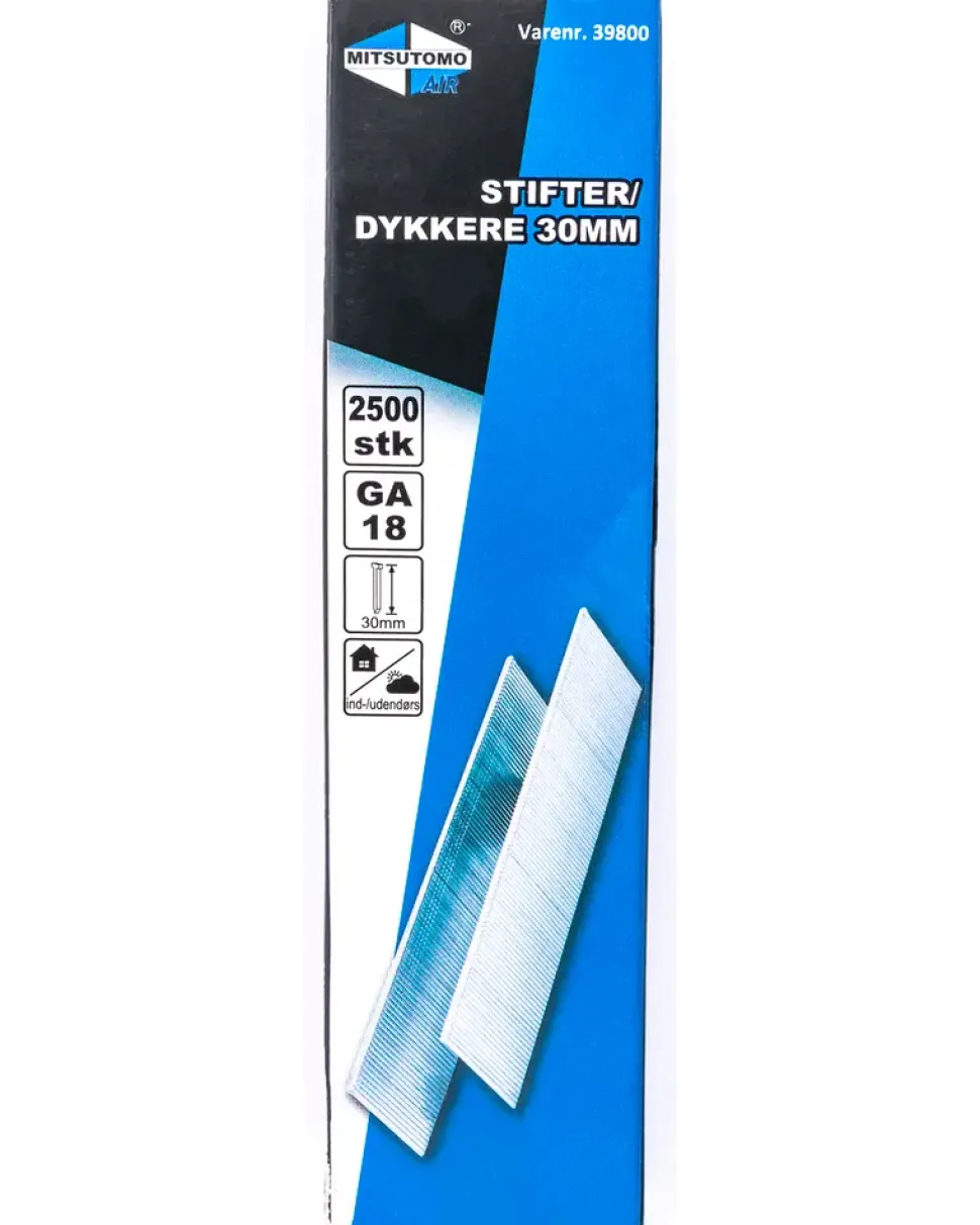 Mitsutomo Air Stifter/dykkere 30 mm 2500 stk.