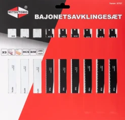 Mitsutomo Bajonetsavklingesæt 9 dele