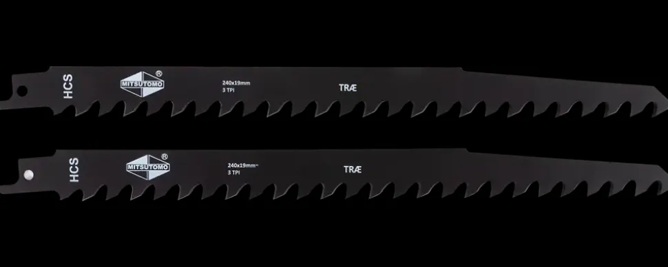 Mitsutomo Bajonetsavklinge træ 240 mm 2-pak