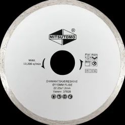 Mitsutomo Diamantskæreskive Ø115 mm - flise