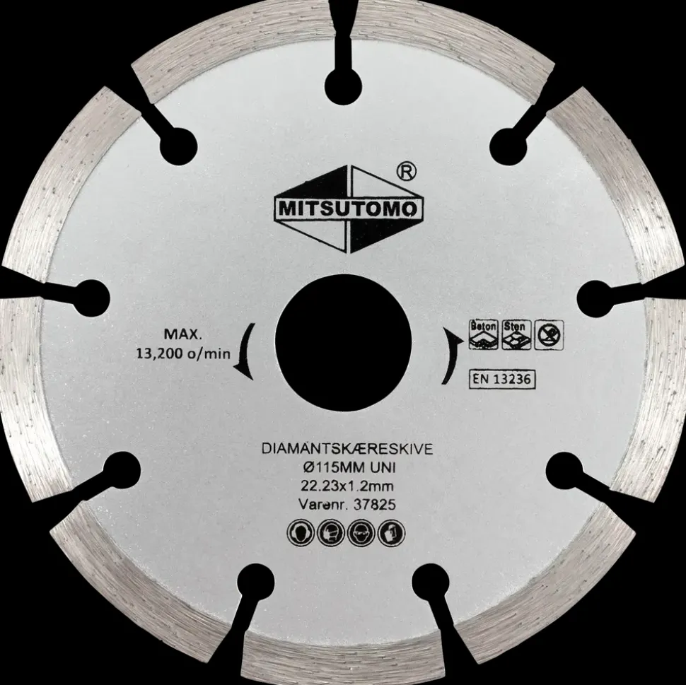 Mitsutomo Diamantskæreskive Ø115 mm - uni
