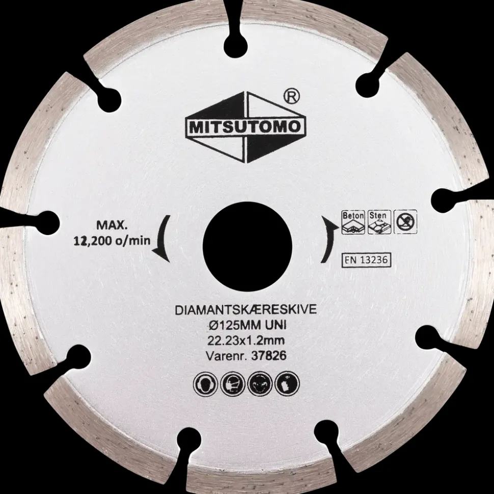Mitsutomo Diamantskæreskive Ø125 mm - uni