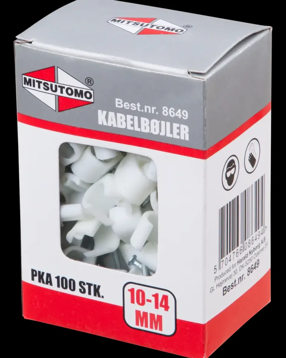 Mitsutomo Kabelclips 10-14 - hvid