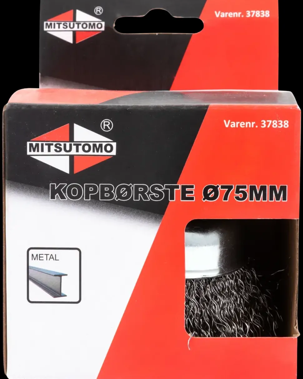 Mitsutomo Kopbørste stål Ø75 mm