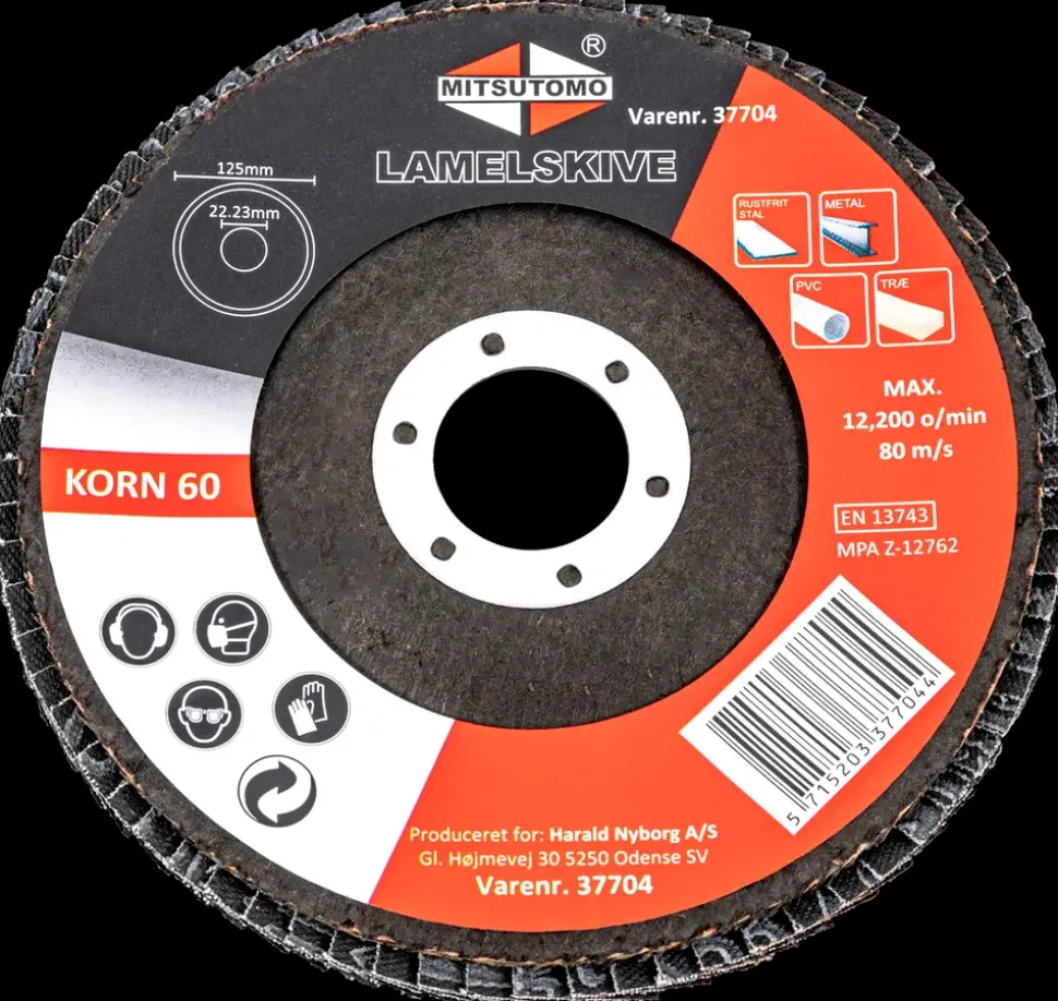 Mitsutomo Lamelskive Ø125 mm K60