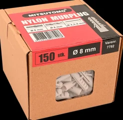 Mitsutomo Nylon murplug 8 mm 150 stk.