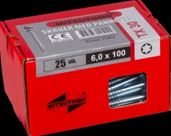 Mitsutomo Panskrue 6,0 x 100 mm 25 stk.
