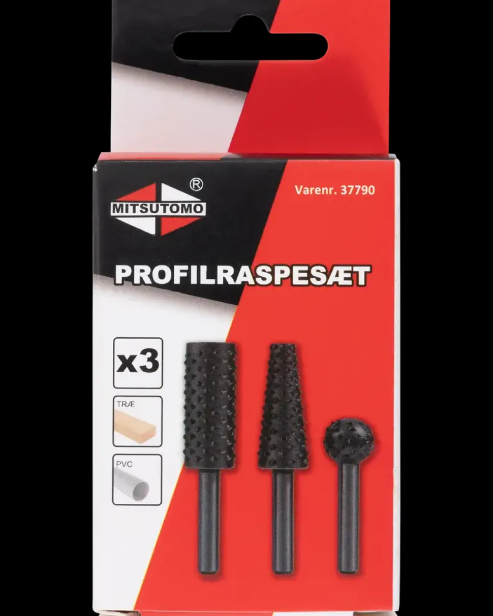 Mitsutomo Profilraspe Ø6 mm 3 dele