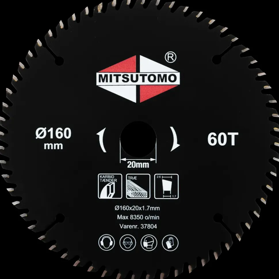Mitsutomo Rundsavsklinge Ø160 x 20 mm 60T