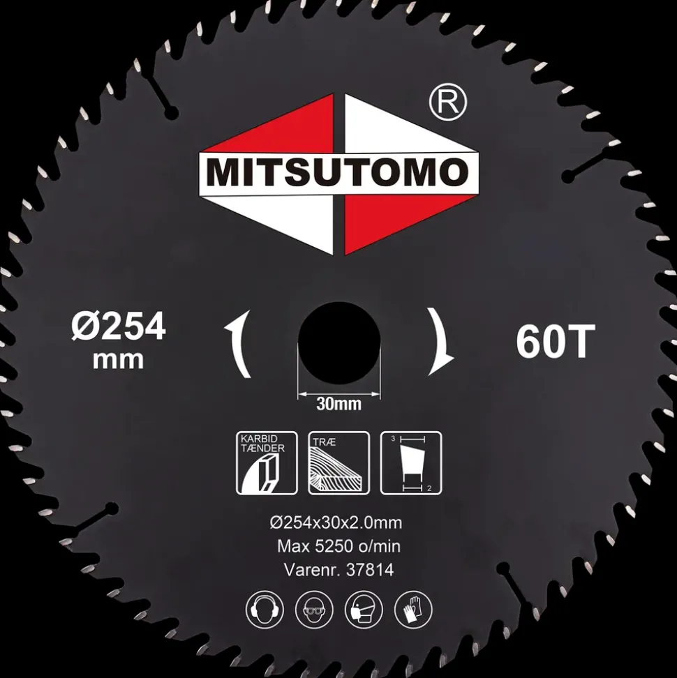 Mitsutomo Rundsavsklinge Ø254 x 30 mm 60T