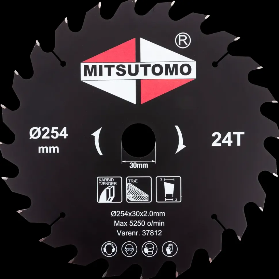 Mitsutomo Rundsavsklinge Ø254 x 30 mm 24T