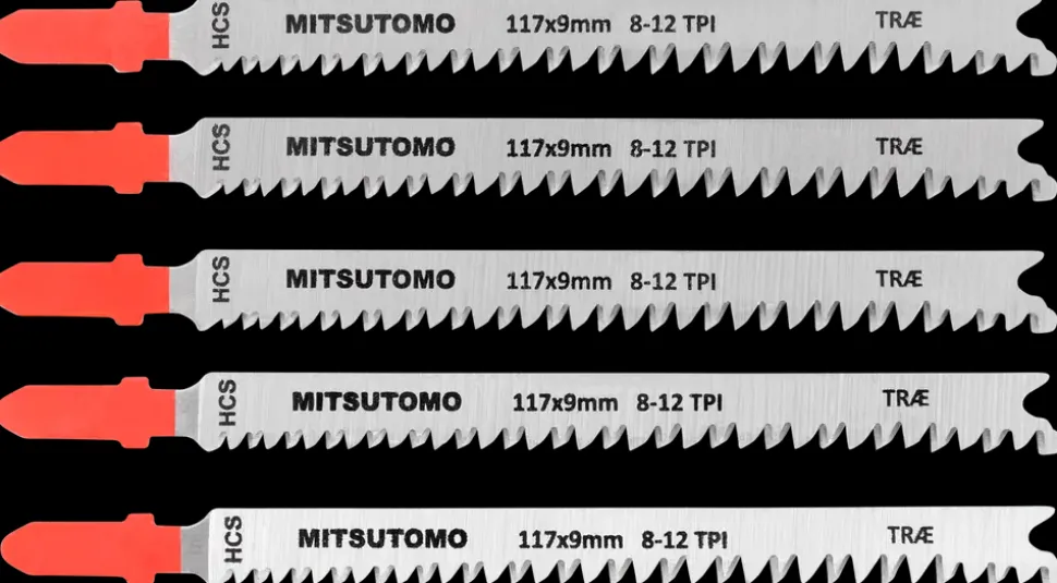 Mitsutomo Stiksavsklinger træ 8-12T 5 stk.
