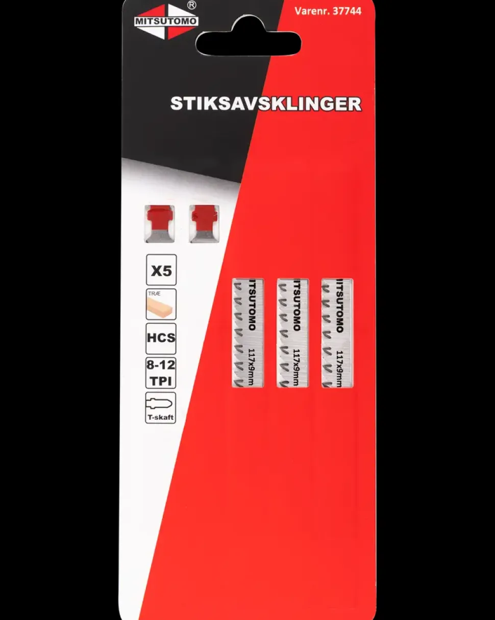Mitsutomo Stiksavsklinger træ 8-12T 5 stk.