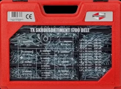 Mitsutomo TX skruesortiment 1700 dele