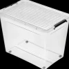 Moxom Opbevaringsboks Simplestore Wave m/hjul - 80 liter