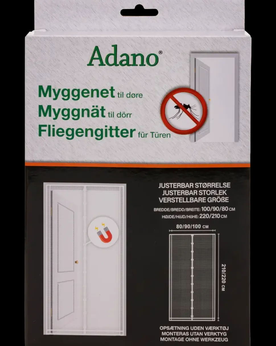 Myggenet Dør - Hvid
