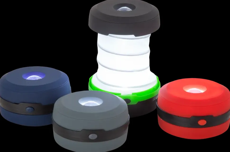 Nakano Campinglampe foldbar - rød