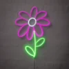 Neonskilt Blomst H. 50 x B. 35 cm