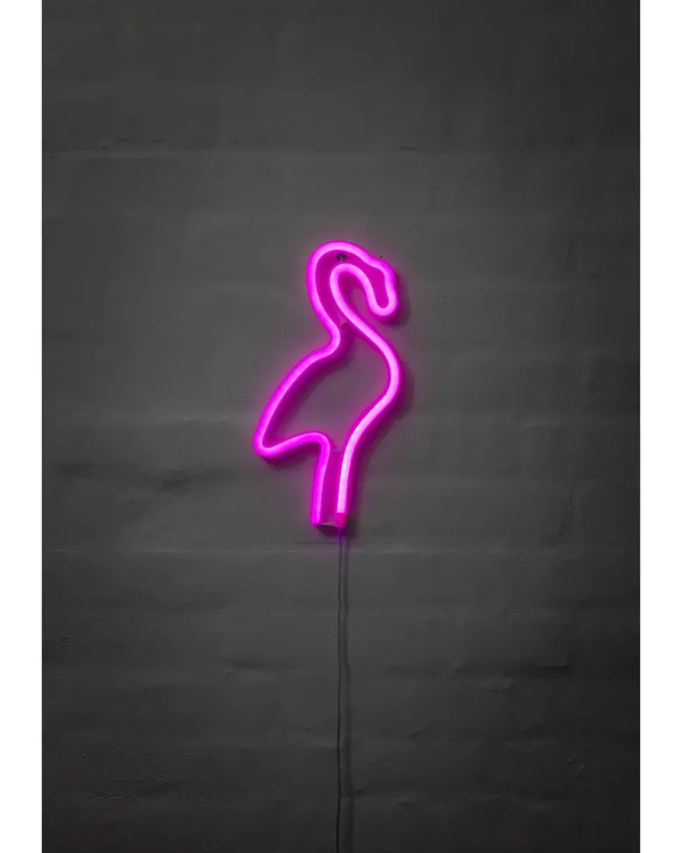 Neonskilt Flamingo H. 29 x B. 14 cm