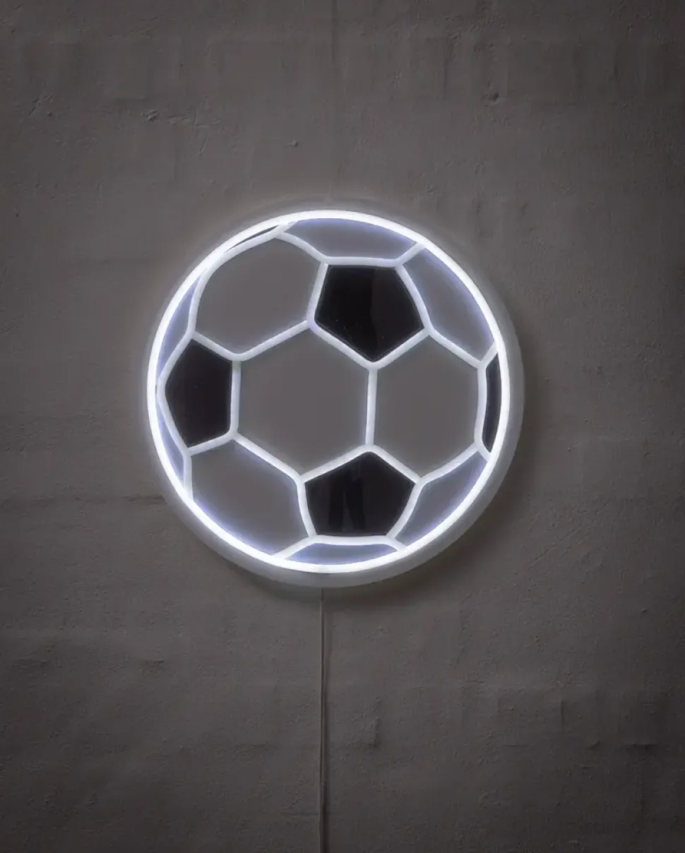 Neonskilt Fodbold Ø32 cm