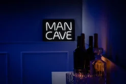 Neonskilt Man Cave H. 28 x B. 41 cm