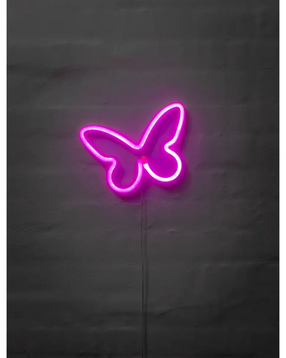 Neonskilt Sommerfugl H.16 x B.23 cm