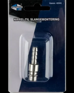 Nippel til slangemontering - ¼"