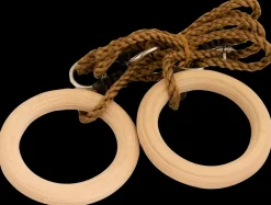 Nordic Play Active Gymnastikringe i træ Ø15,8 cm