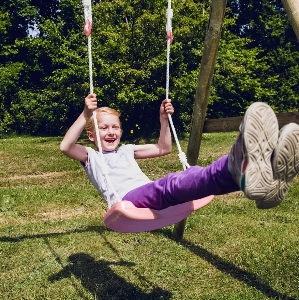 Nordic Play Active Gyngesæde med reb - lyserød