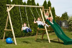 Nordic Play Active Gyngestativ i træ til 2 gynger
